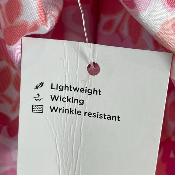 NEW Croft & Barrow Womens Plus XXL Pink Floral Lightweight Wrinkle Resistant Top - Picture 4 of 9